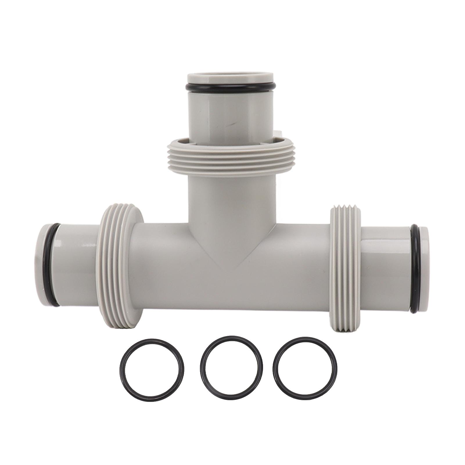 2 in 1 Split Swimming Pool Hose Plunger Valve T Shape Replacement for Filter Circulation System Pool Pump Maintenance