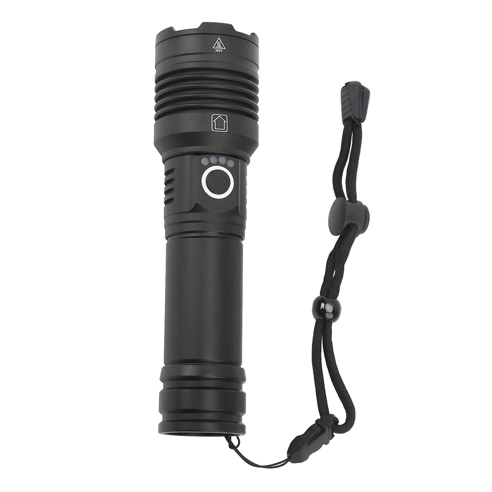 XHP50 LED Flashlight P50 Long Range Strong Light Torch Type C Charging Flashlight with Memory Function 