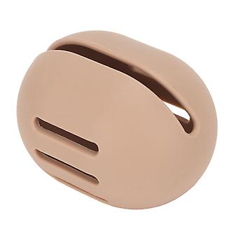 Makeup Sponge Holder Box Dwustronny Hollow Up Oddychający miękki silikonowy Beauty Egg Storage Box Khaki