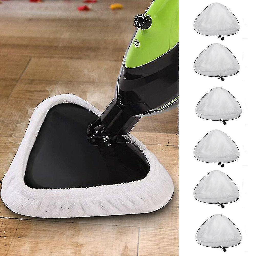 6 Pack Reusable Microfiber H2o Steam Mop Replacement Pads Accessories Cleaning Rag