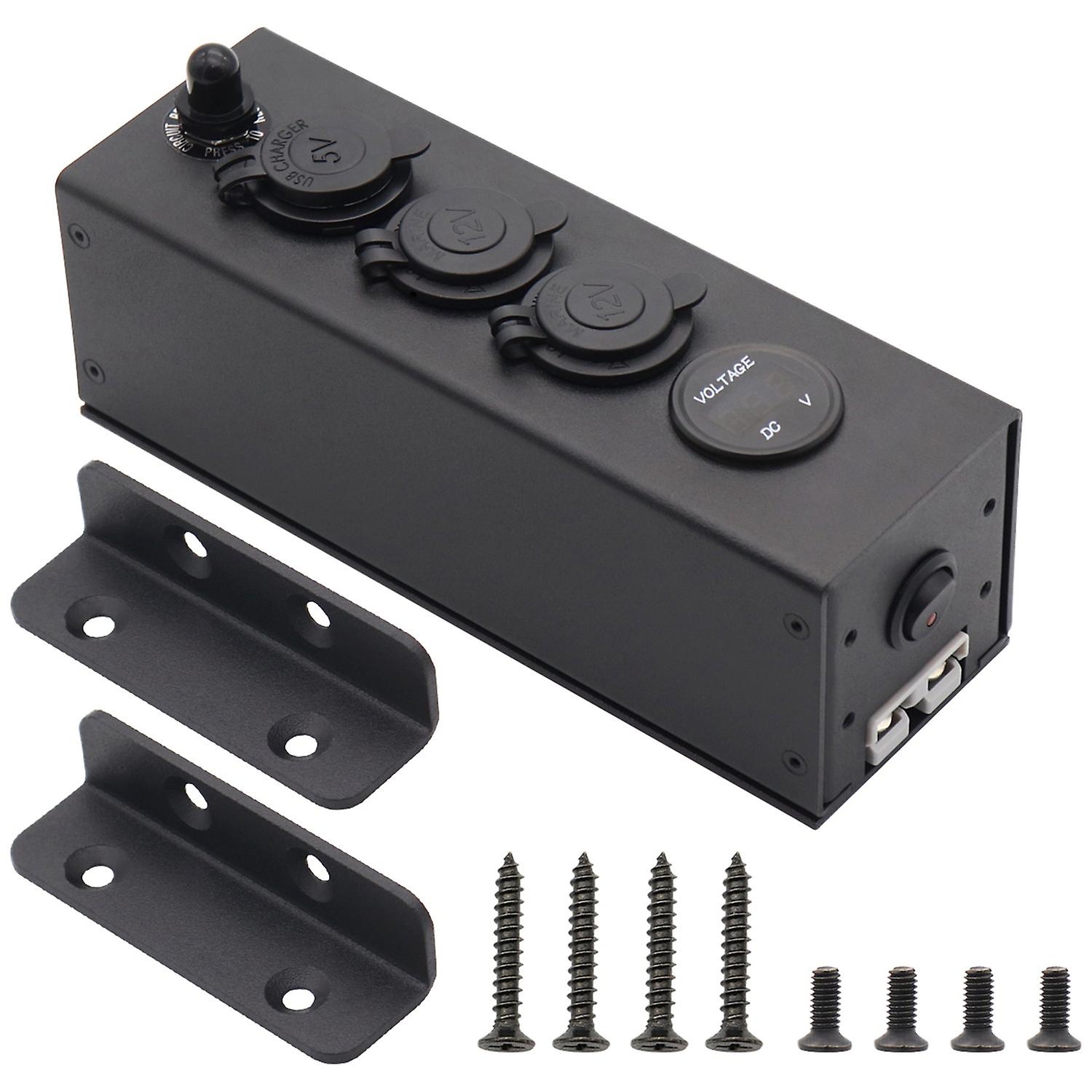 Multifunctional Power Box 3in1 Power Supply Voltmeter Car Charger