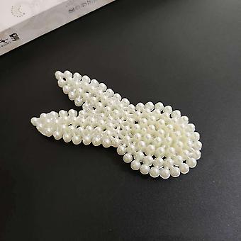 False Pearl Clip Fashionable Cute Side Bangs Headwear Barrettes Hair Accessories for Girls# 11