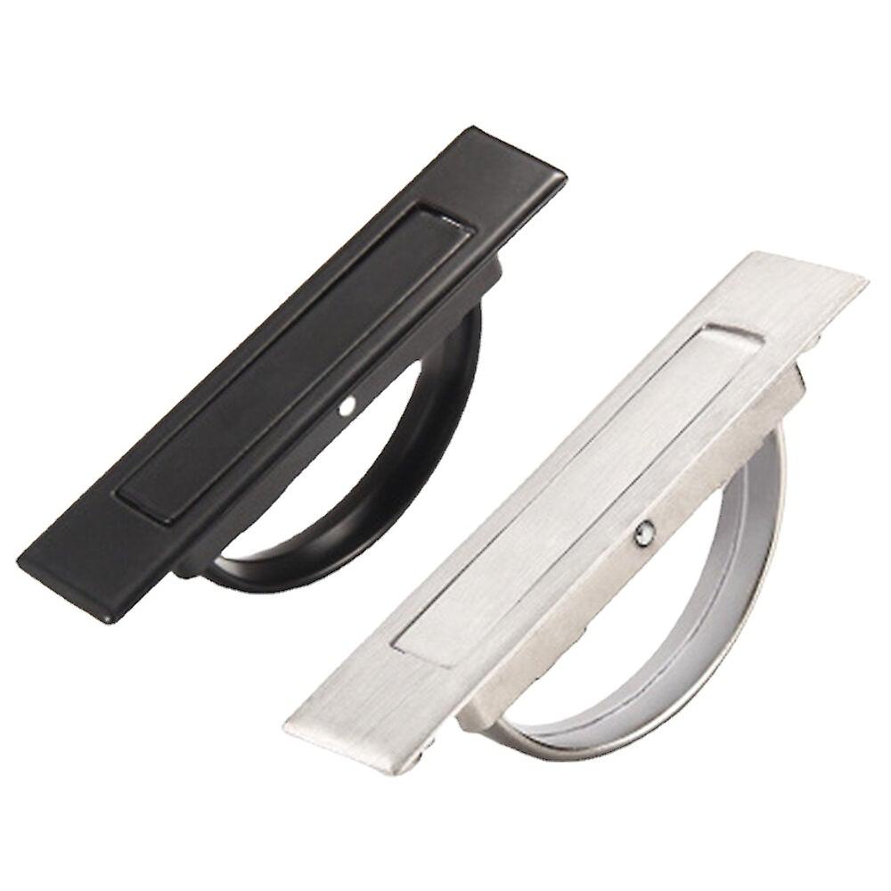 Handle Embedded In Tatami Cabinet Door Invisible Modern Simple Black Drawer Rotating Hidden Platform