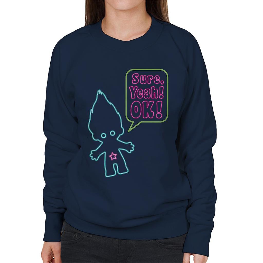 Trolls Neon Sure Yeah Ok Women's Sweatshirt