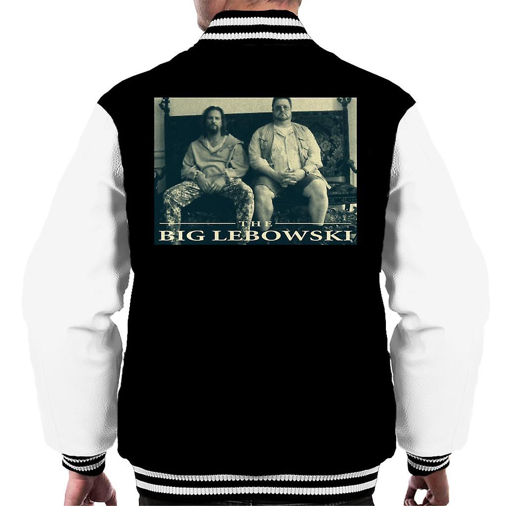The Big Lebowski The Dude And Walter Sofa Men's Varsity Jacket