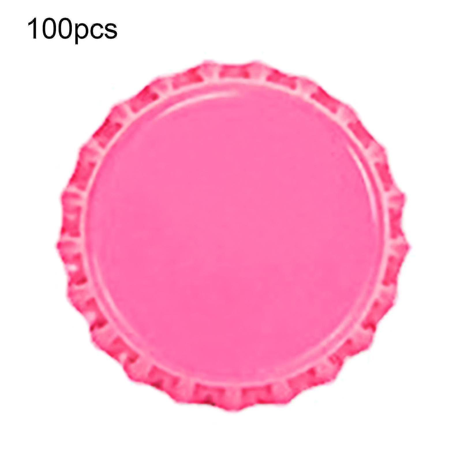 100pcs Flaschenverschlüsse Robuste Konstrukt Anti-Deform-Weißblech Mini Bier Getränkekappen für zu Hause