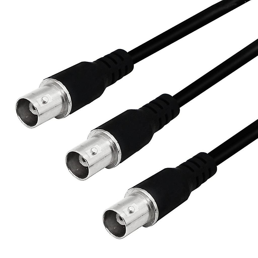 Bnc 1 zu 2 Anschlusskabel Splitterdraht - 50cm/1.6ft 1 In 2 Out Koaxialleitung