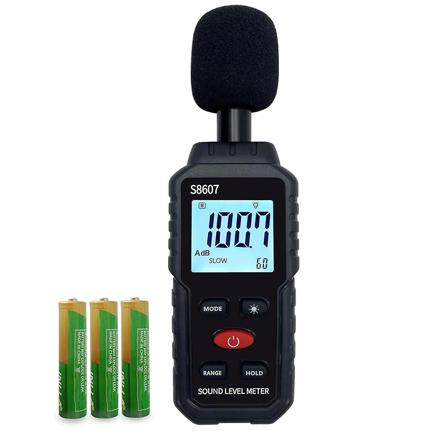 Digital Decibel Meter,Sound Level Meter with 30 to 130 dBA for Classroom,Home,Hand-held Noise Meter,