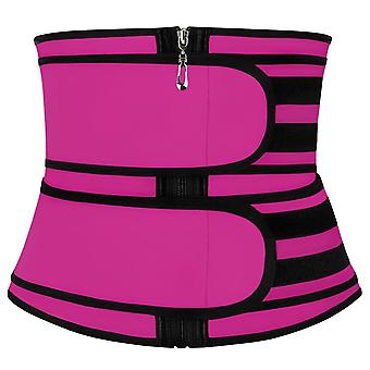 Waist Trainer with Two Bands - Pink