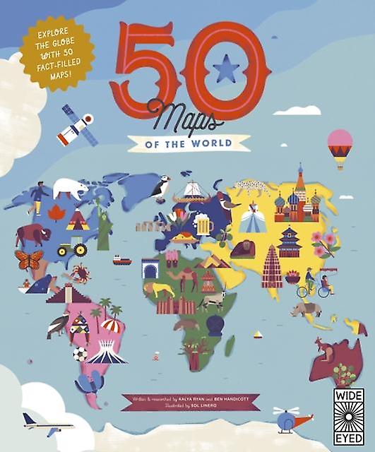 50 Maps Of The World by Kalya Ryan Paperback Book