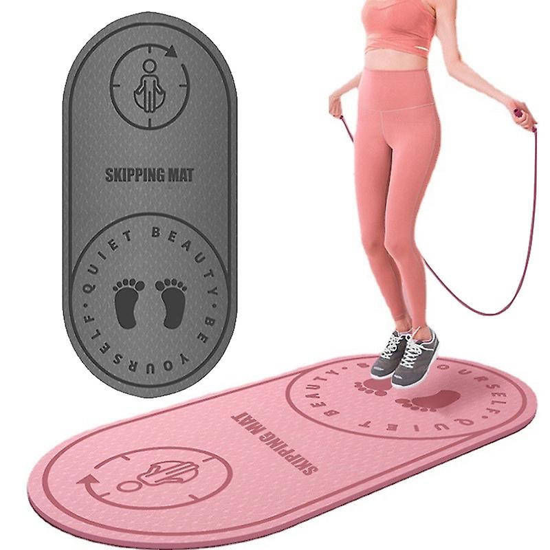 クッショニングサイレントヨガマットフィットネスマットグレー