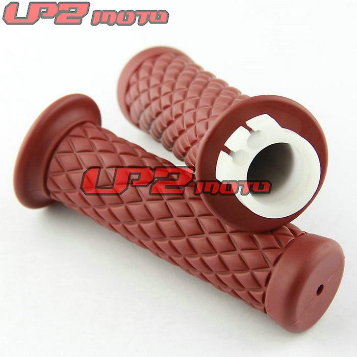 Suitable for motorcycle moped modification handlebar prince handlebar rubber retro grip cover SR400 Maverick handle cover 22m
