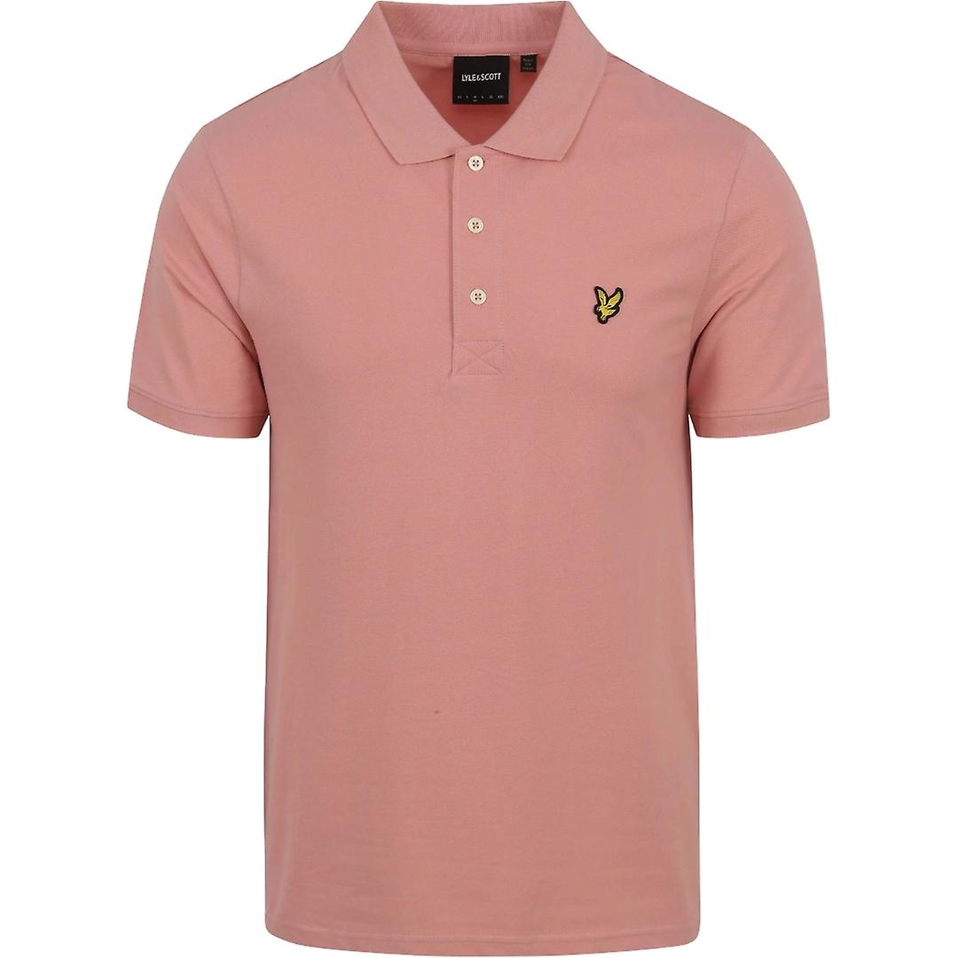 Lyle & Scott Pink Plain Polo Shirt