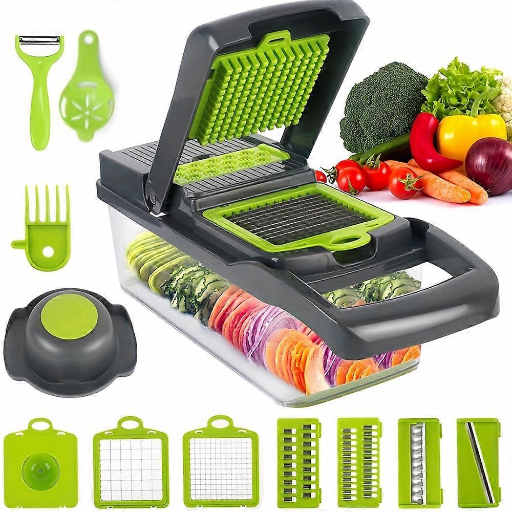 15-In-1 Vegetable Fruit Chopper Cutter Food Onion Veggie Dicer Slicer Kitchen