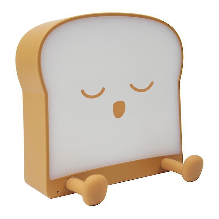 2# Toast bread night light usb rechargeable timer light single and double side luminous bedside light zf1247