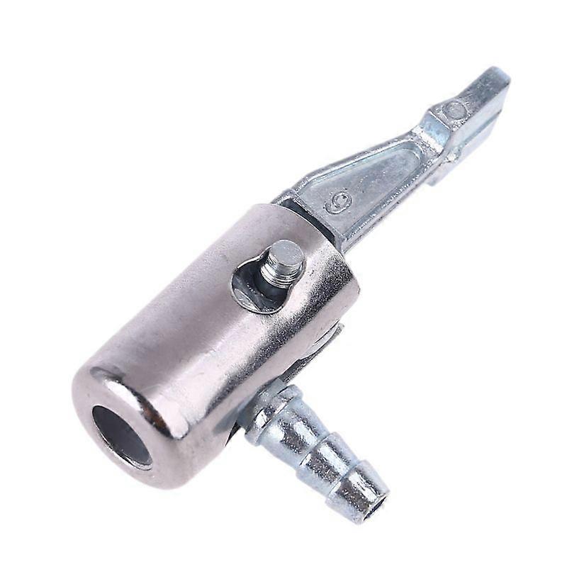 1/4" Lock On Metal Air Chuck Air Compressor Tire Inflator Tire Chuck With Barb Connector For Hose Repair Inflate Chuck