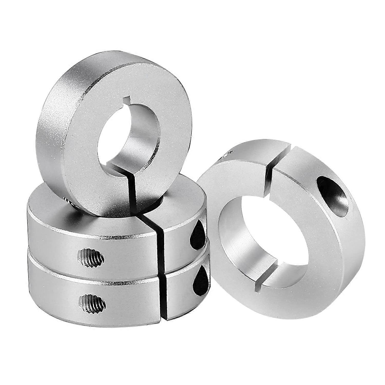 4 Pack Split Shaft Collar Bore 20Mm, Aluminum Shaft Collar Clamp Style, 40Mm OD, 12Mm Thickness