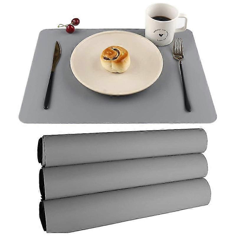 3pcs Large Silicone Mats Table Mats Placemats,40*30cm