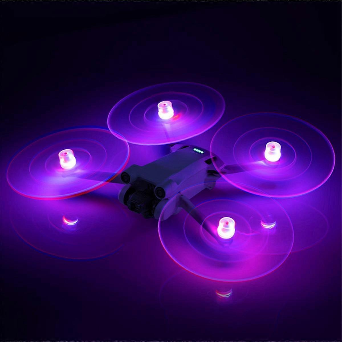 For Mini4 Pro/3 Pro/3 Drone Multifunctional Portable LED Light-Emitting Propeller Blades Propeller
