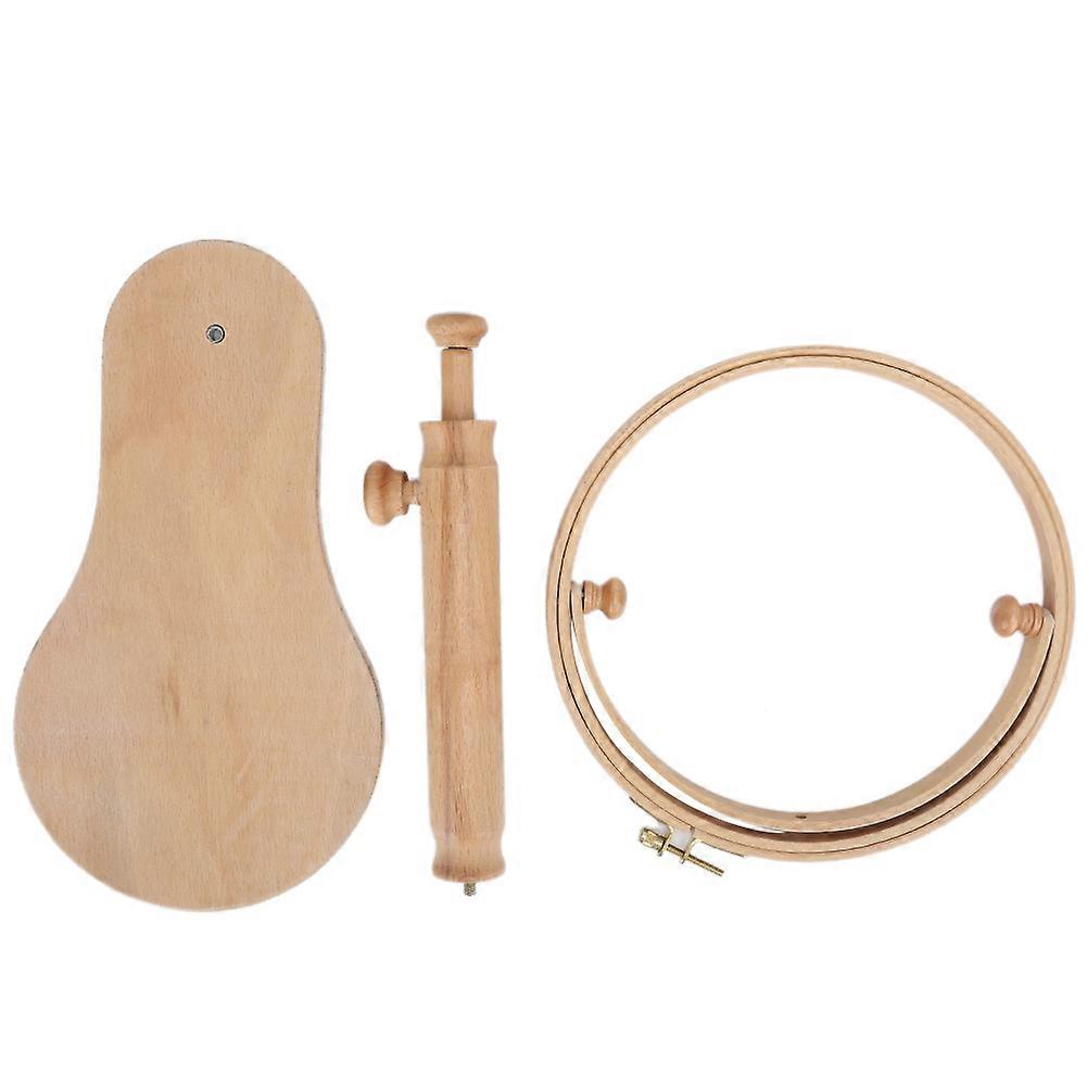 جولة التطريز الإطار هوب حامل حامل المحمولة الخشب الصليب غرزة اللوازم