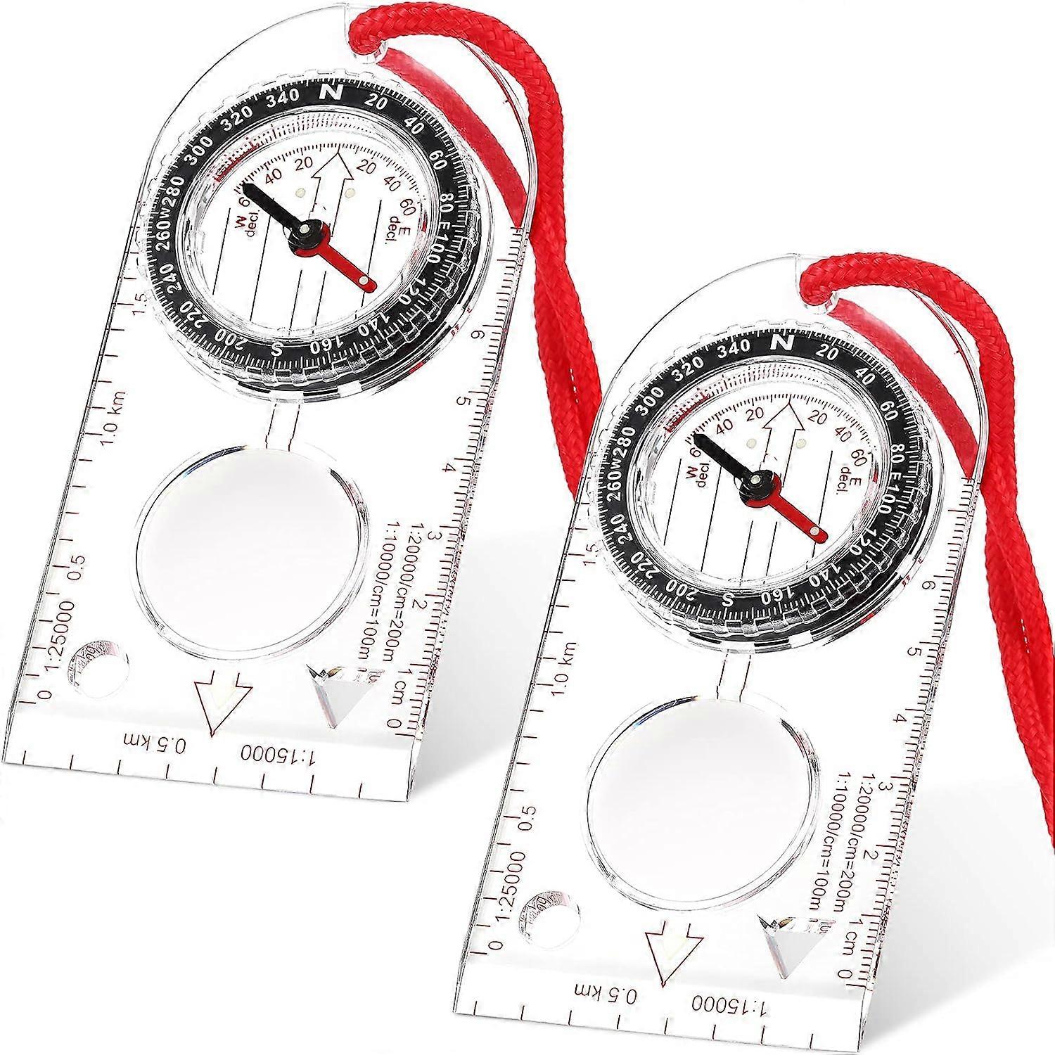 Navigation Compass Orienteering Compass Scout Compass Hiking Compass With Adjustable Declination For Map Reading Expedition, Navigation, Orienteering 