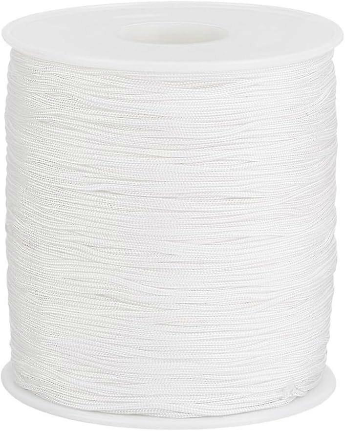 240yard Nylon Thread White Lift Shade Cord 1mm Nylon String for Jewelry Making Wind Chime Replacement String Kumihimo Macrame Thread for Windows Rolle