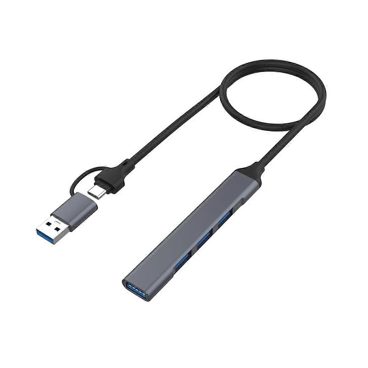 4 USB 2.0 USB 3.0 HUB Docking Adapter 5Gbps High Speed Transmission Multi Port USB Splitter Expander for PC Computer