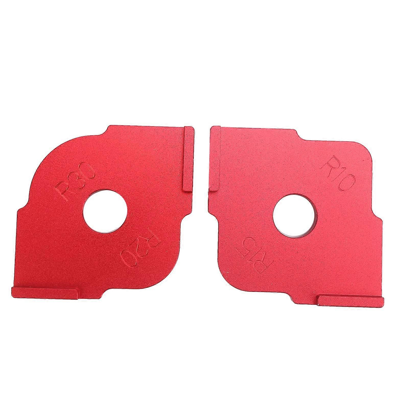 2Pcs Corner Radius QuickJig Template Semicircle Positioning Trimming Tool for Woodworking