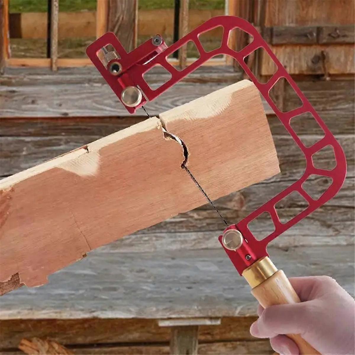 Tskcvy Steel Frame Coping Saw – 13cm Hand Wire Saw For Woodworking, Engraving, & Cutting | Self-Cleaning, Lightweight, With Handle-290859