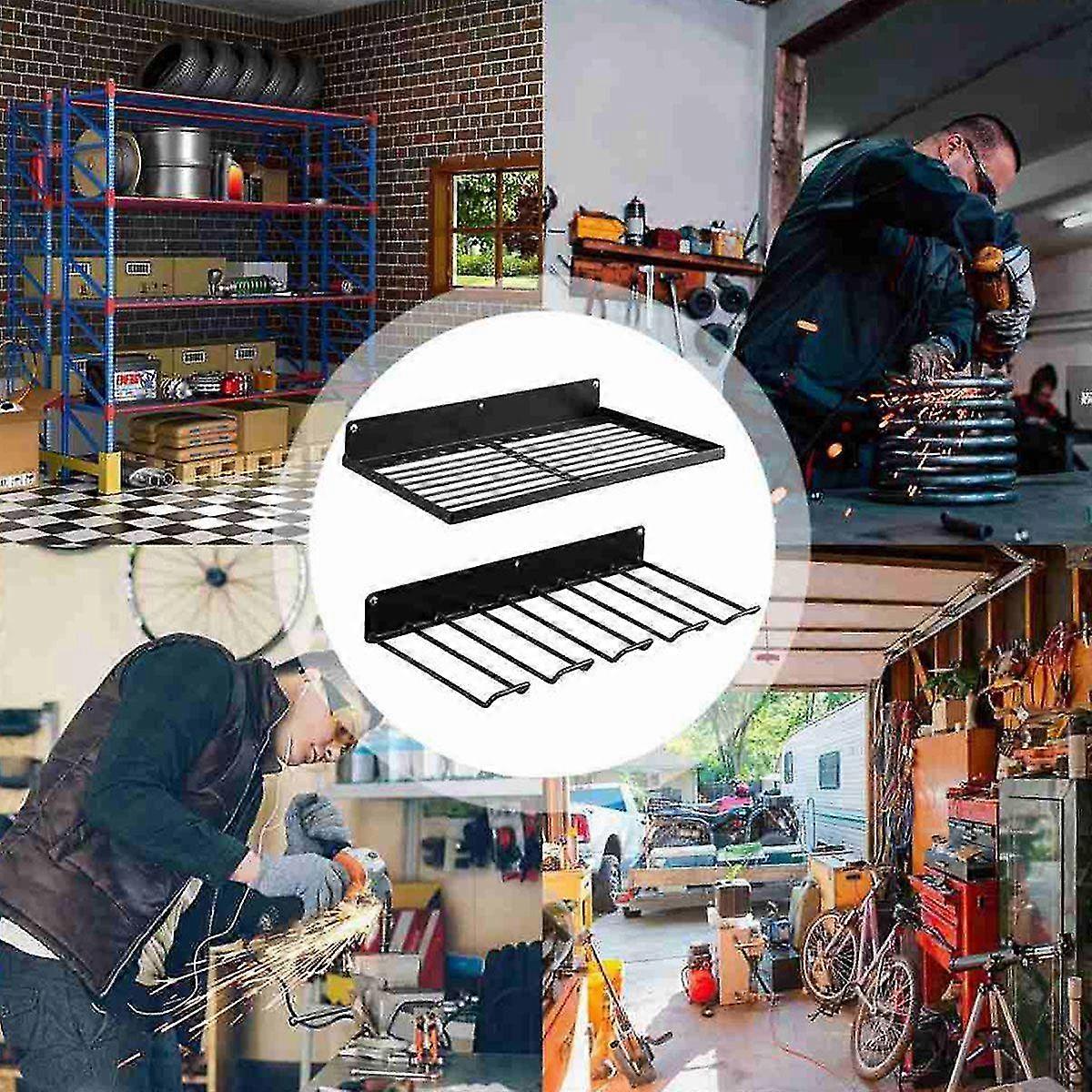 Hand Power Tool Organizer Rack Wall Mount Workshop Garage Mobile Tool Shelf Heavy Duty Electric Drill Tool Holder