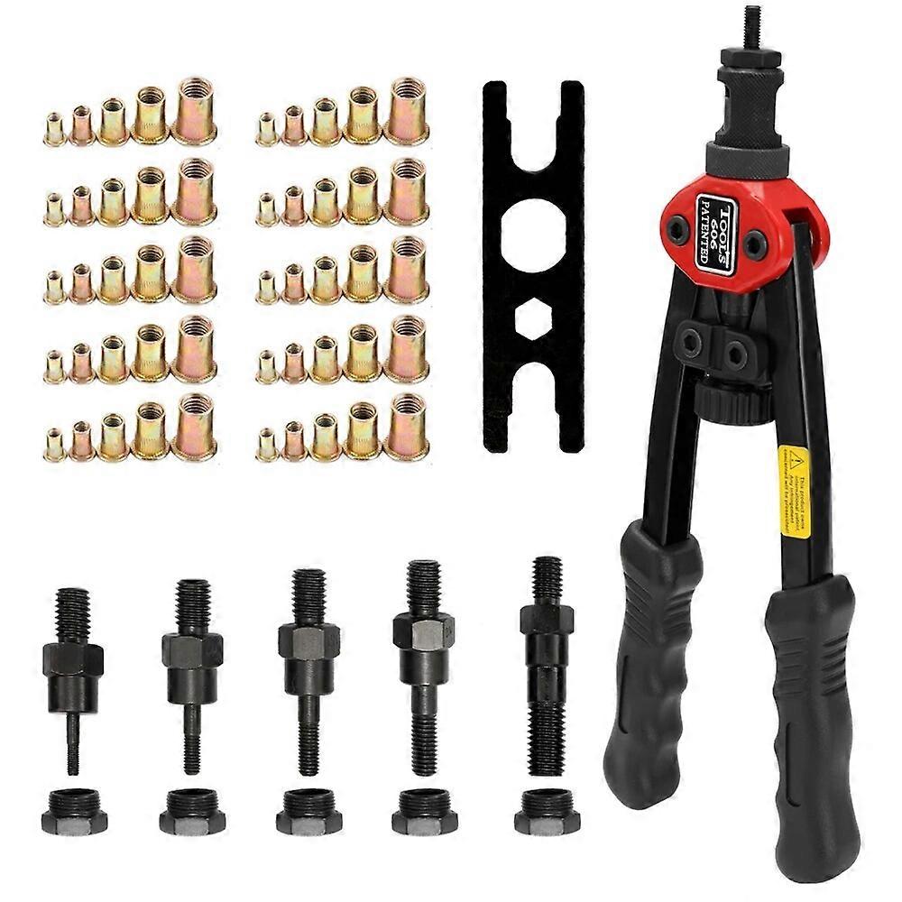 Hand Threaded Rivet Nuts Guns Riveter of Sleeve Nuts Rivnut Tool For Auto M3/M4/M5/M6/M8 Hand Riveter BT-606 Manual Rivet Tools