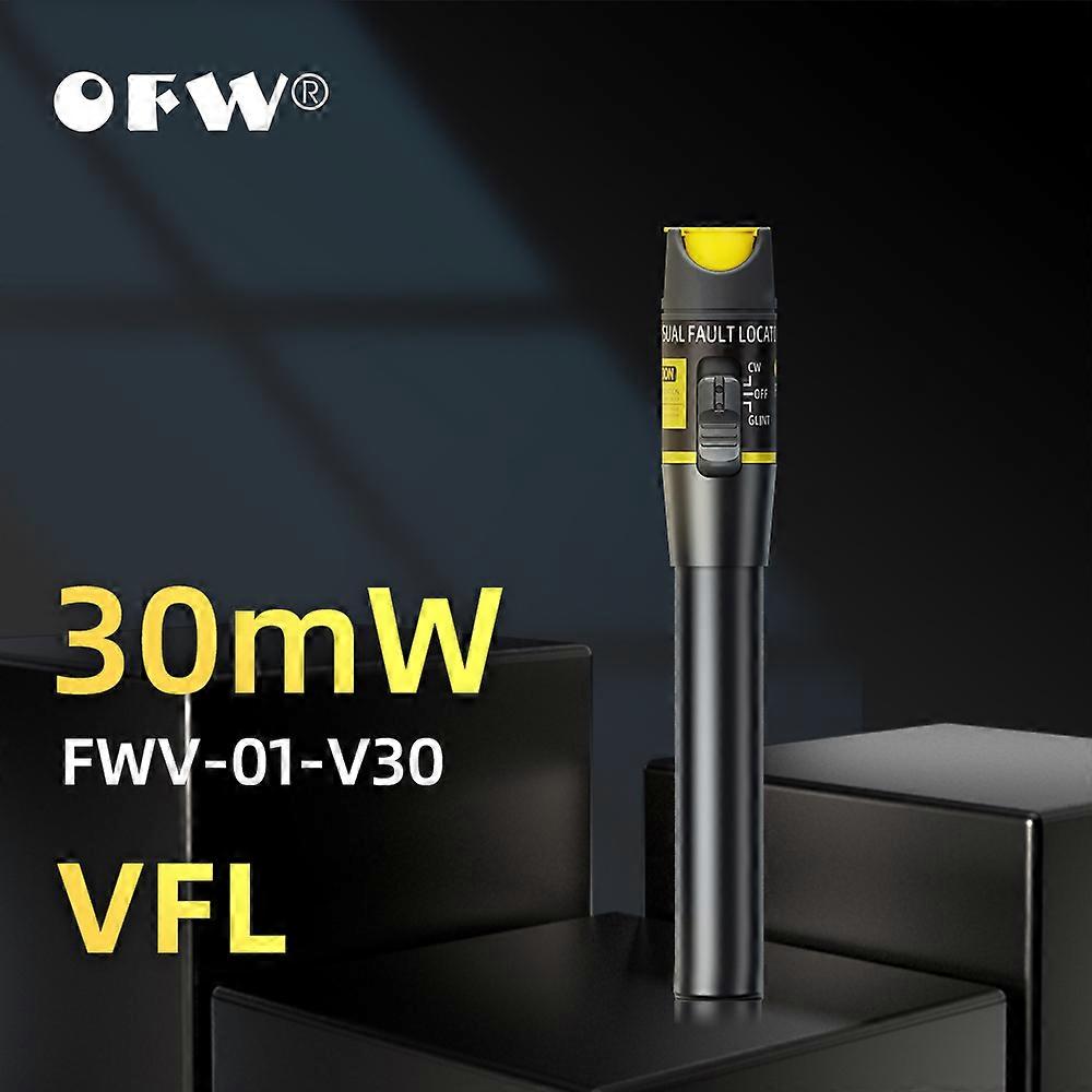 Visual Fault Locator 30mW/20mW/ 10mW Fiber Optic Cable Tester FC/SC/ST Connector Red Laser Light Pen Type VFL