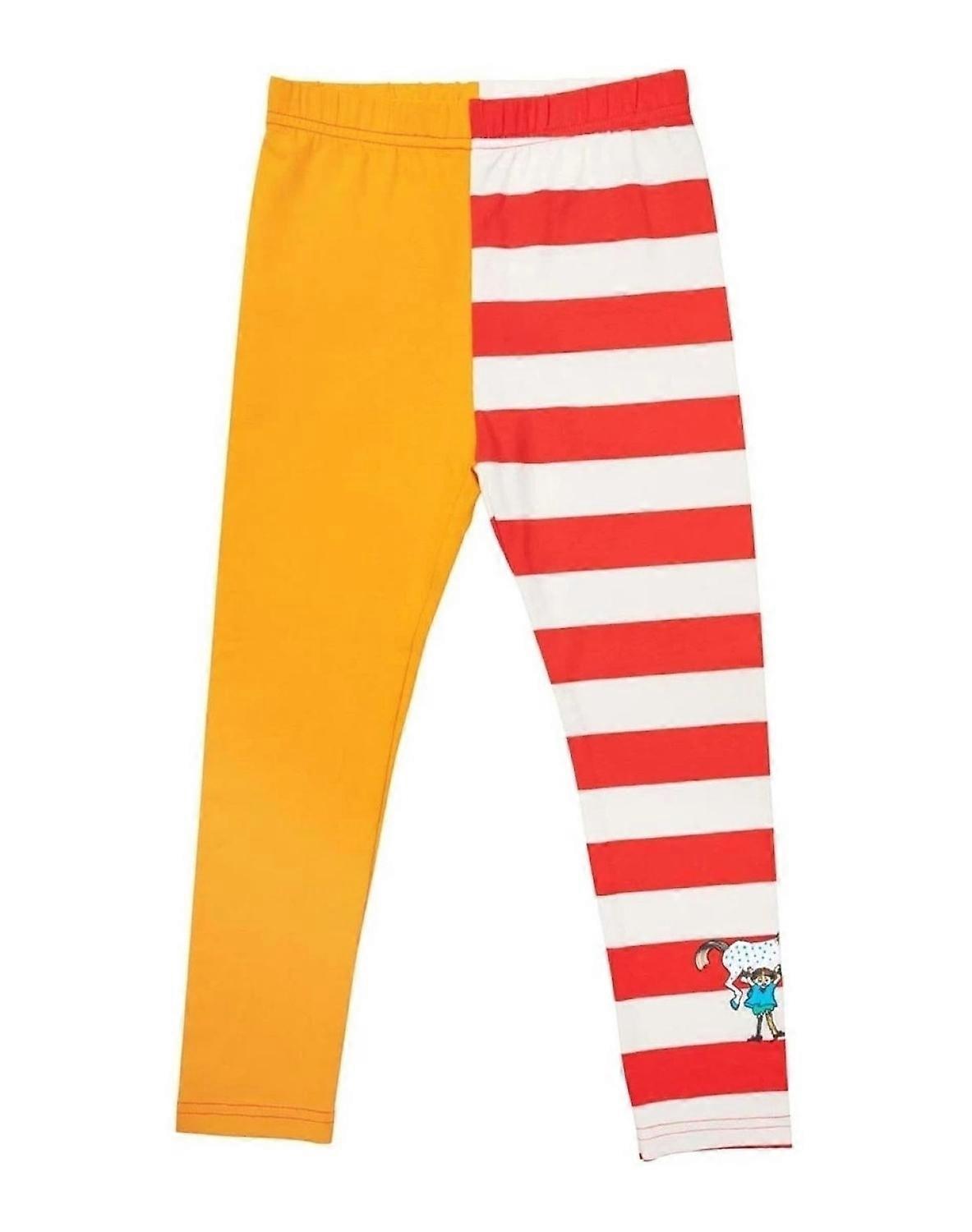 Pippi Longstocking - Pippi stripe leggings red