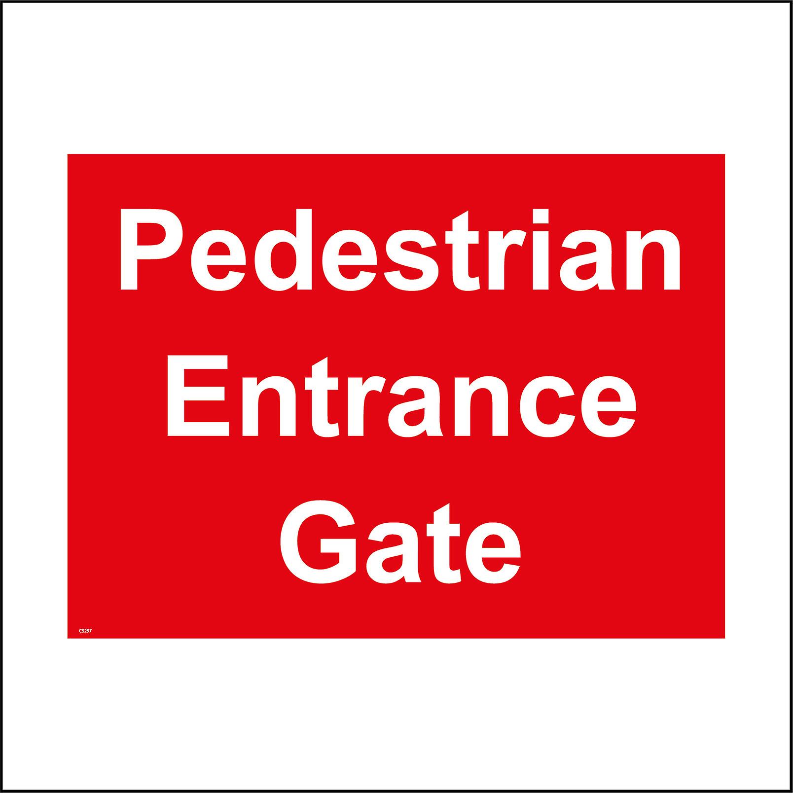 CS297 Pedestrian Entrance Gate Sign
