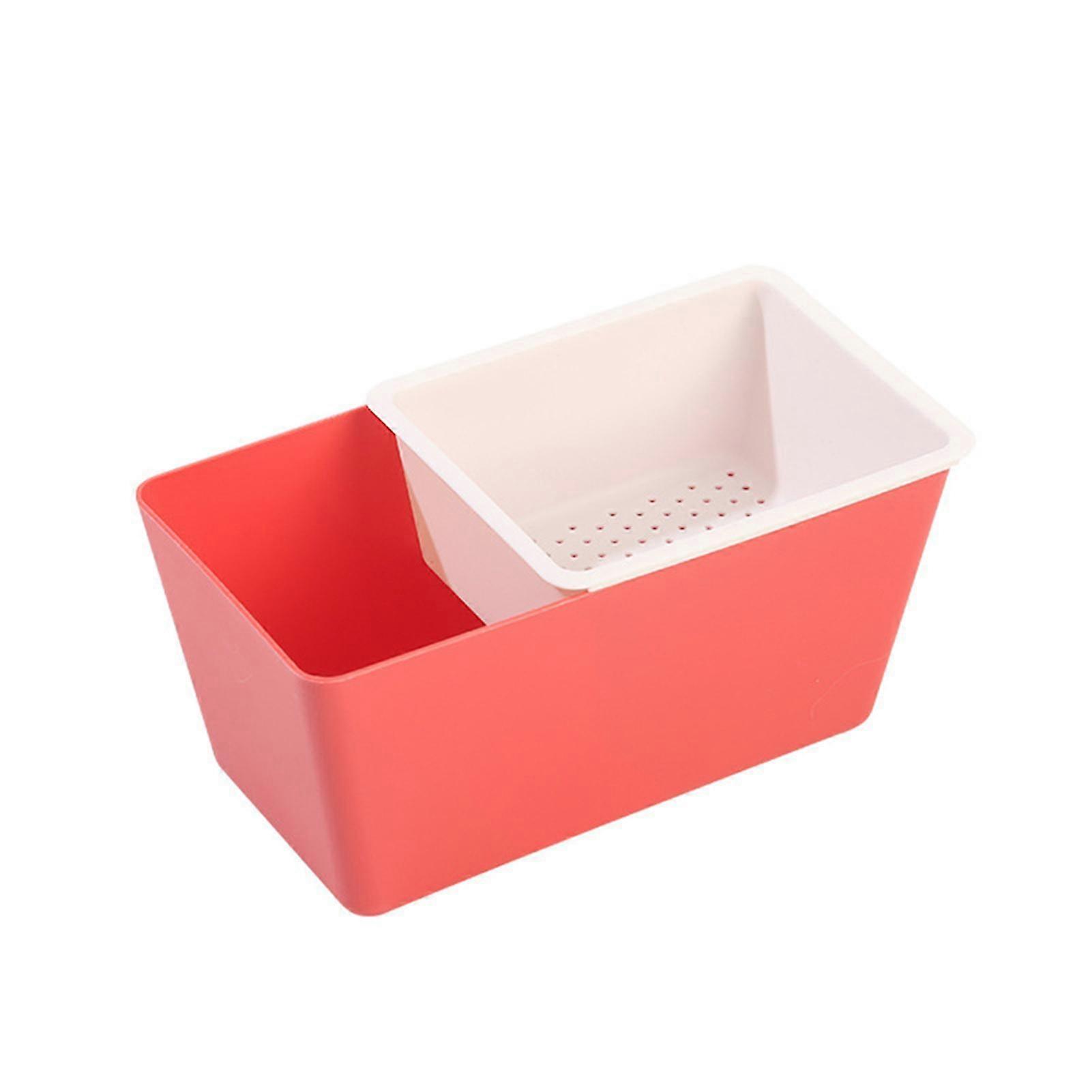 Multifunctional Double Layer Snack Box Home Square Leachable Fruit Tray