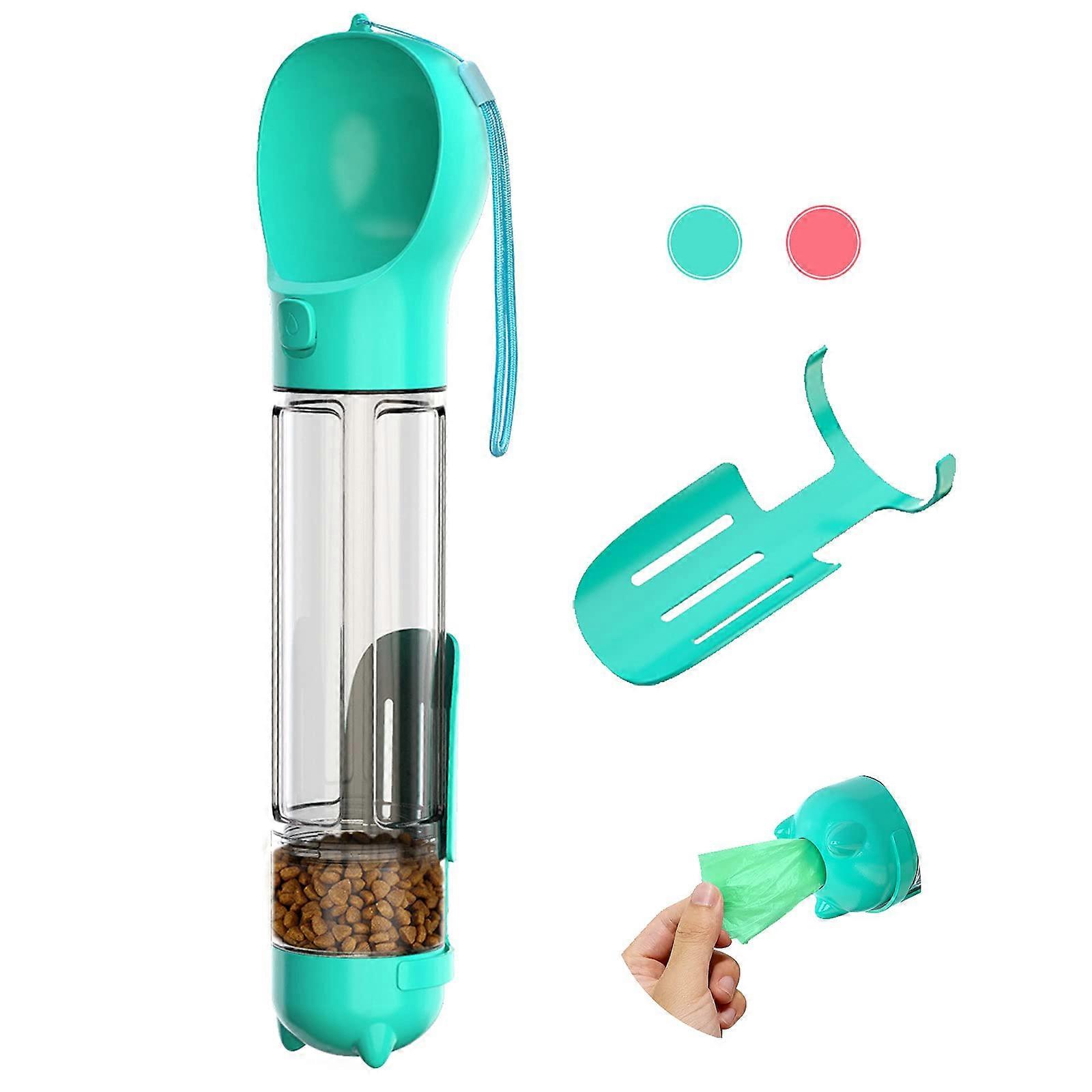 Dozownik dla zwierząt z miską do przechowywania żywności Torba na kupę i łopata