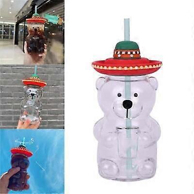 فنجان قهوة جديد لطيف لامي بير زجاج حليب مع شفاطات 503 مل 2024