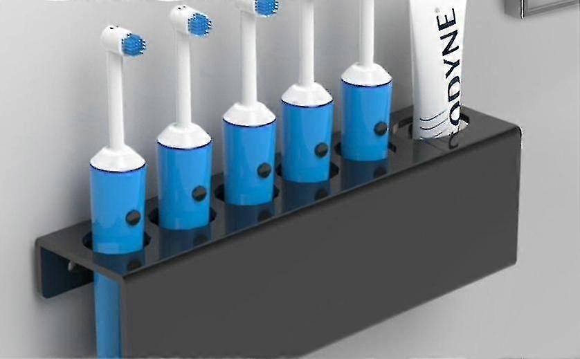 5 Holes Toothpaste Hooks Tooth Brush Holder Wall Mounted Stand Rack|toothbrush Holders