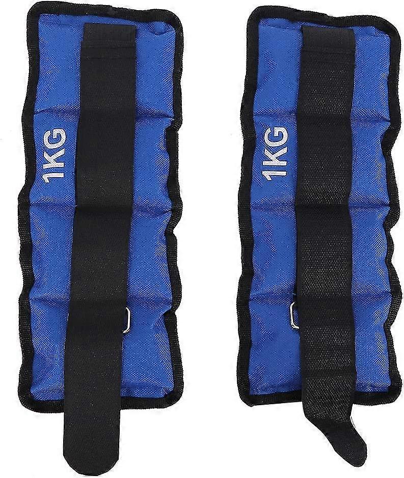 1kg Ankle & Wrist Weights, Acsergery Adjustable Waterproof Leg Ankle Wrist Sand Bag Weights Strap Gift
