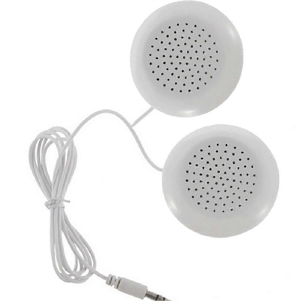White 3.5Mm Aux Pillow Mini Speaker Audio For Mp3 Mp4 Cd Best Gifts