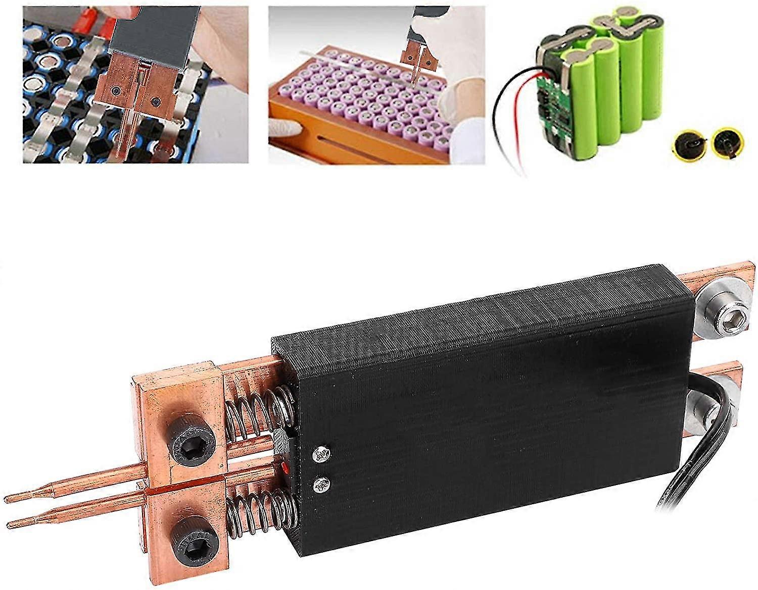 built-in Type Spot Welding Pen, Black 18650 Auto Trigger Handheld Welding Tool For Industry Industrial Dual Spring Spot Welding Pen Elect