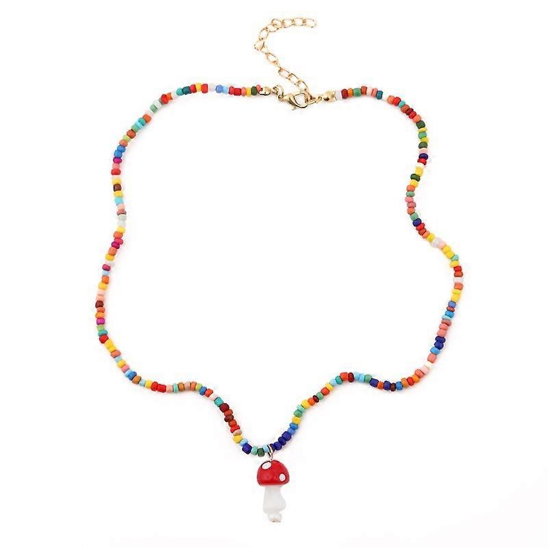 Cute Mushroom Pendant Necklace