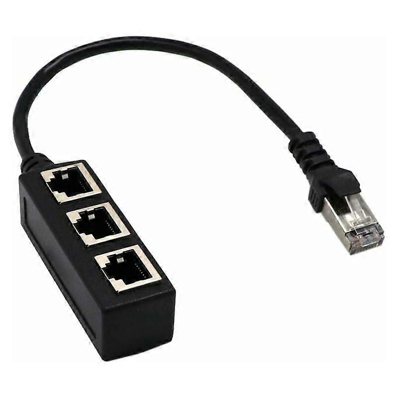 RJ45 Network 1 to 3 Port Ethernet Adapter Adapter Cable Network Cable Splitter RJ45 Splitter Cable Connector
