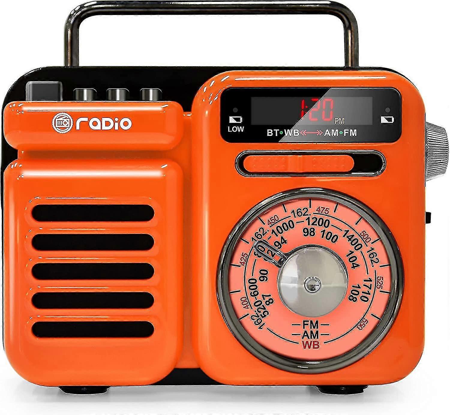 Emergency Weather Radio, Hand Crank Radio With Solar Power, Flashlight, Sos Alarm, Portable Survival Radio