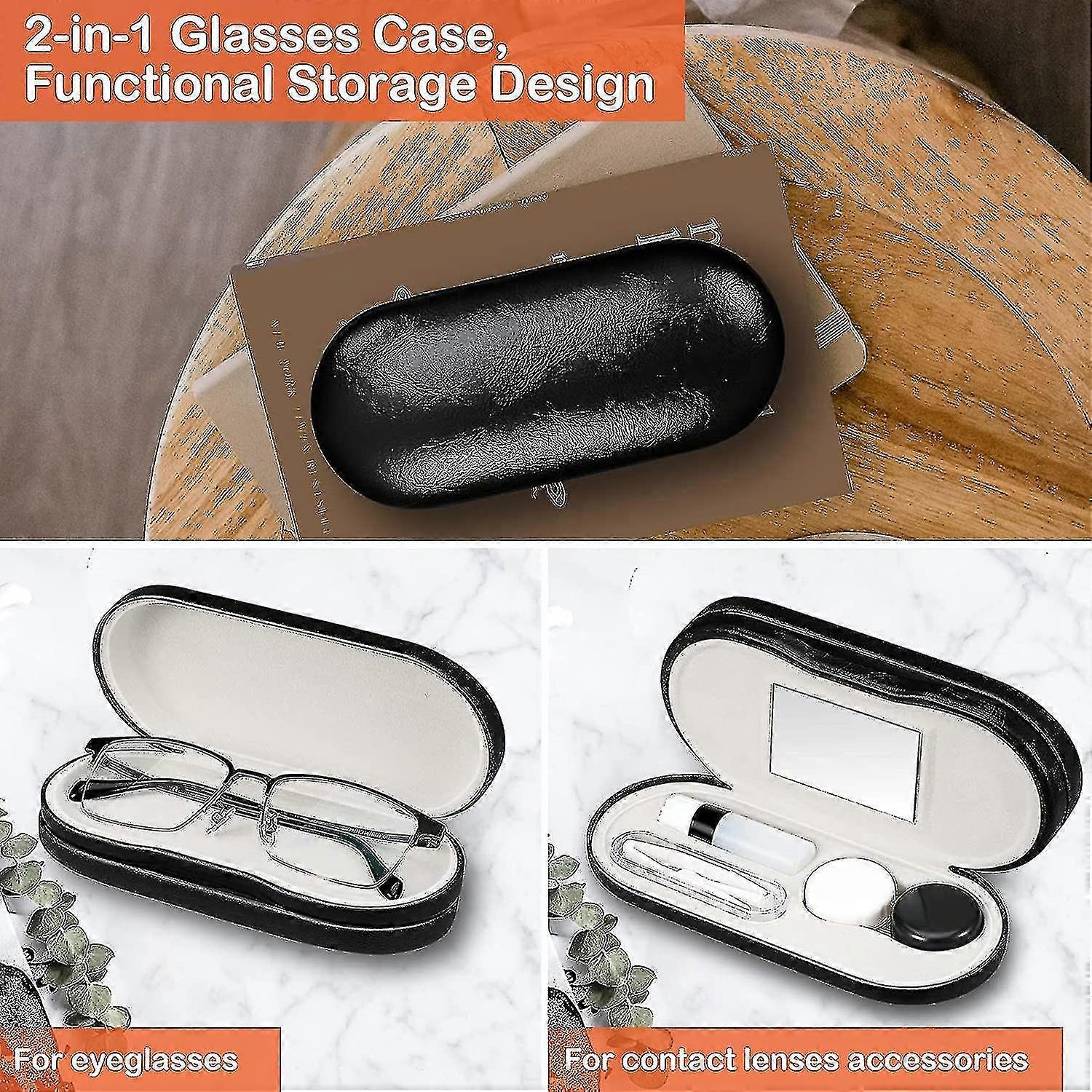 2 In 1 Glasses Case, Es Case With R Remover