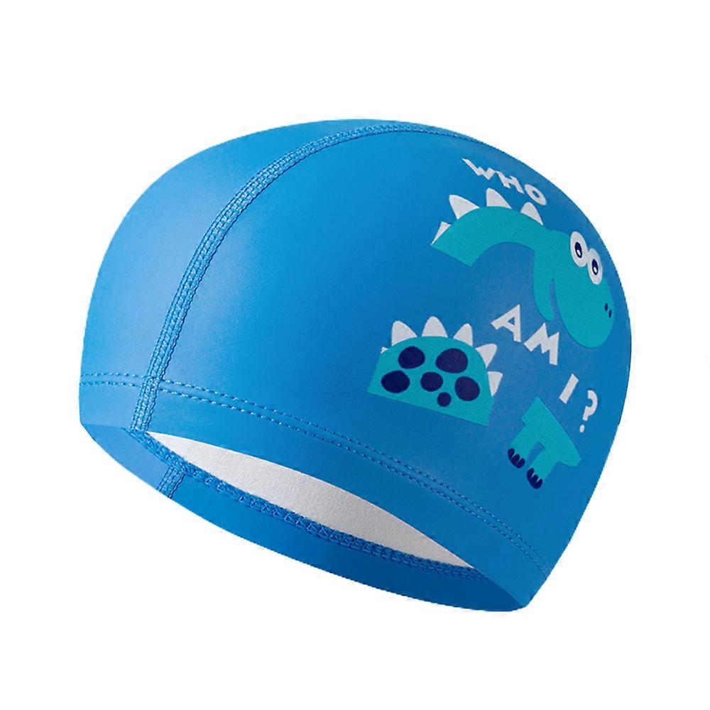 Kids Boys Girls Cartoon Unicorn Mermaid Dinosaur Print Elastic Waterproof Swimming Cap