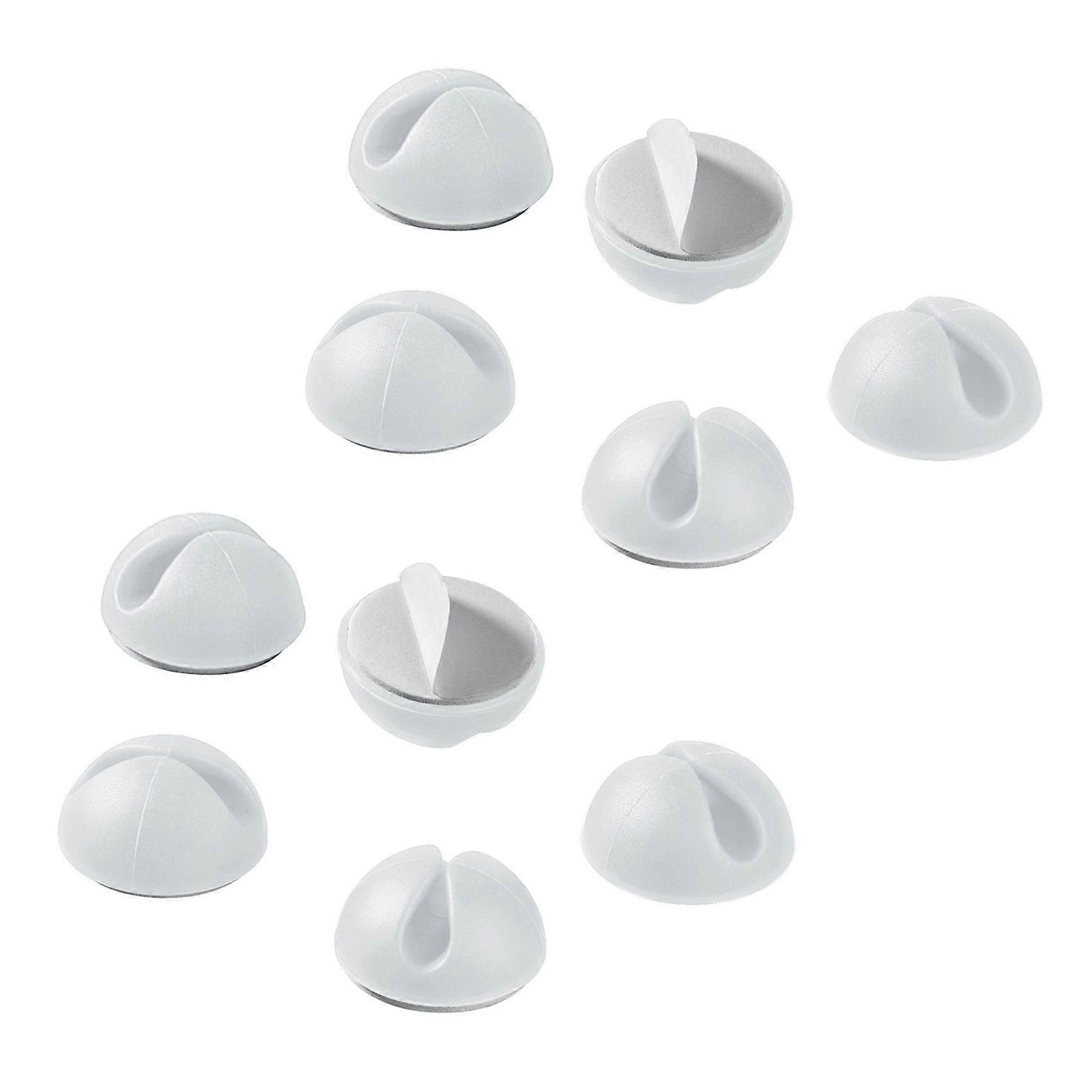 10 Pcs Multipurpose Desktop Cable Tidy Holder Clips Wire Cord Line Fixer Wire Cable Organisers Char