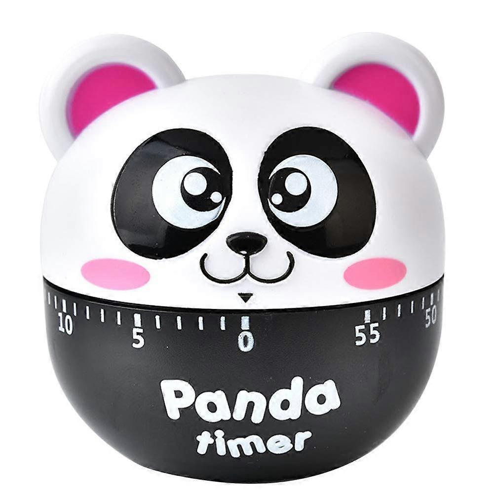 Kitchen Egg Timer Cute Classroom Timer Panda Shaped Mechanical Kitchen Baking Cooking Timer Reminder 60 Minutes