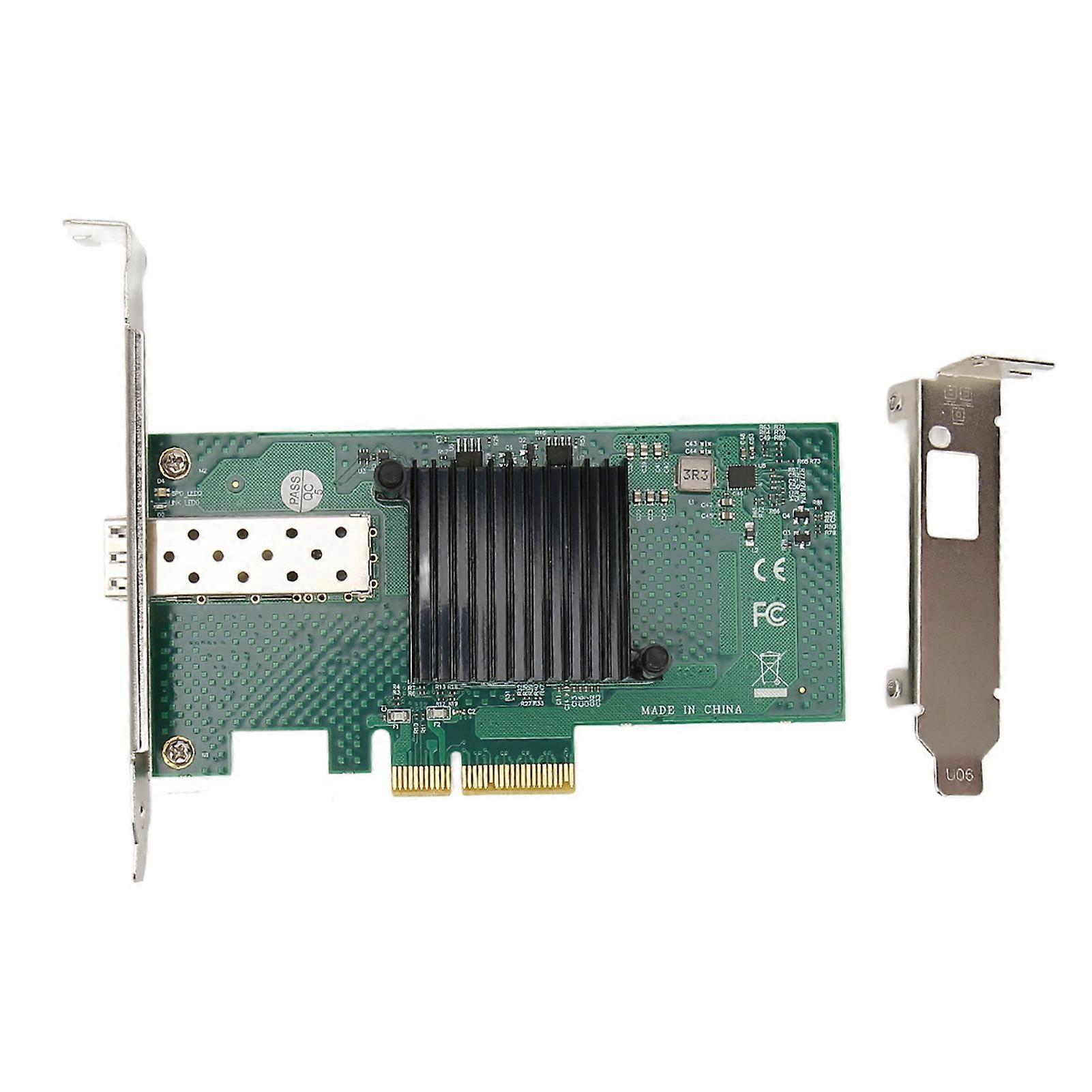 بطاقة شبكة PCIe 10000 ميجابت في الثانية PCI Express X4 5.0GT / s SFP LC الألياف الضوئية جيجابت محول الخادم لخادم Win