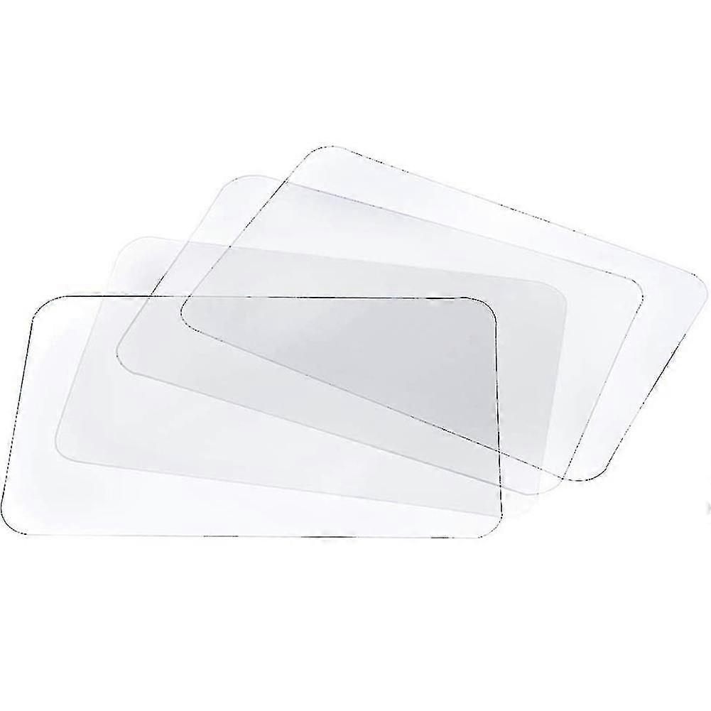 Sets de table transparents Sets de table lavables pour table de table de cuisine antidérapante résistante à la chaleur (8pcs)